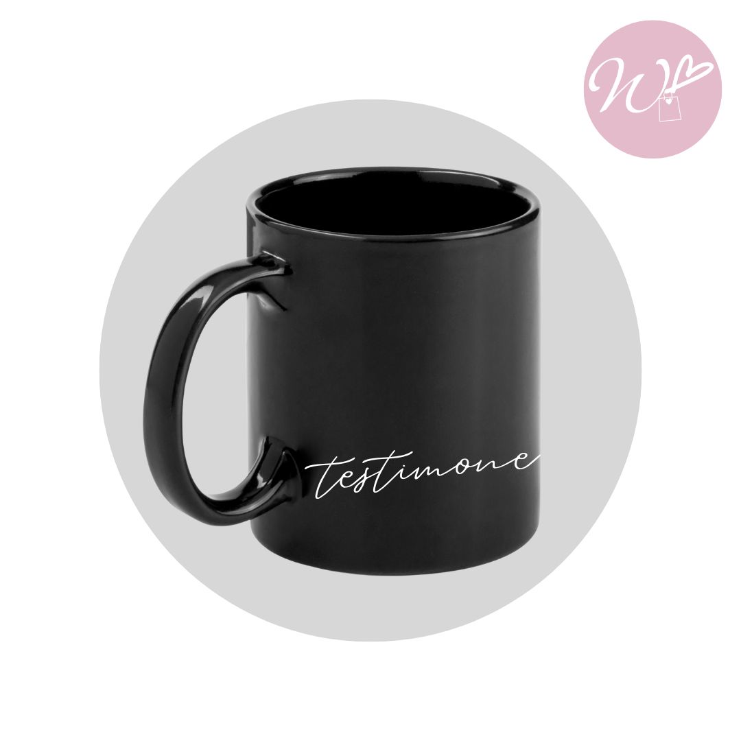 TAZZA NERA TESTIMONE