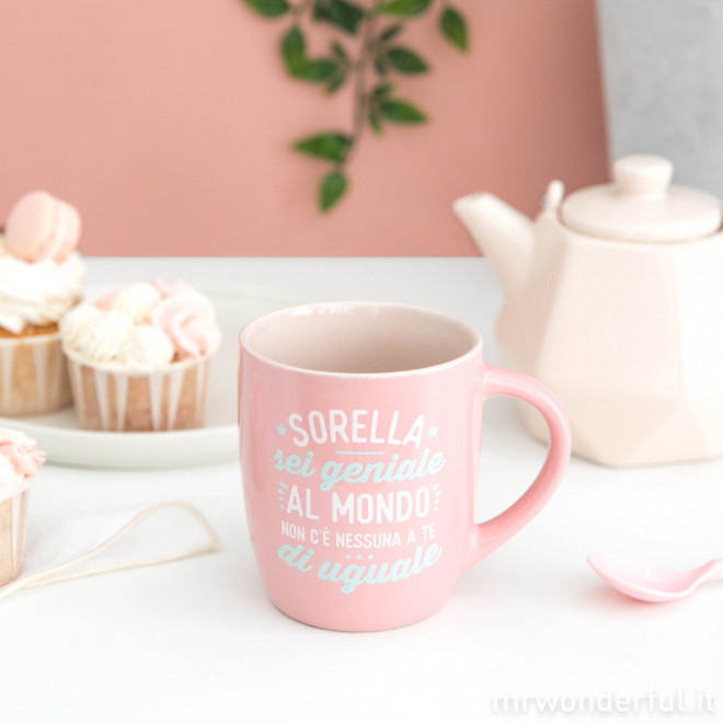 TAZZA SORELLA SEI GENIALE – MR WONDERFUL